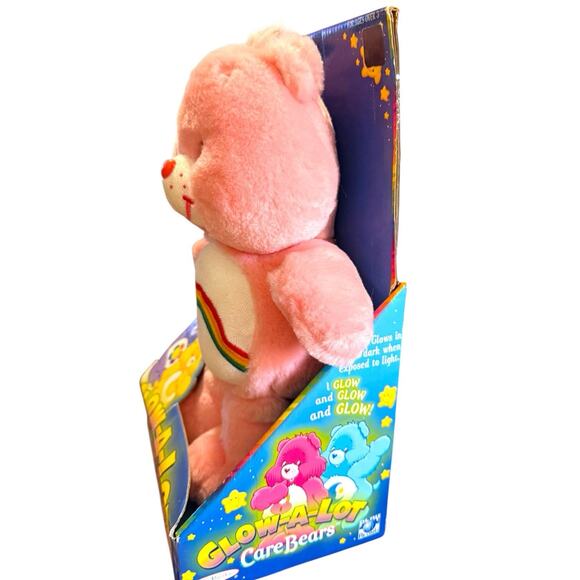 2005 Care Bears 12” Plush Glow-A-Lot Cheer Bear in Original Box New in Box - Picture 4 of 12